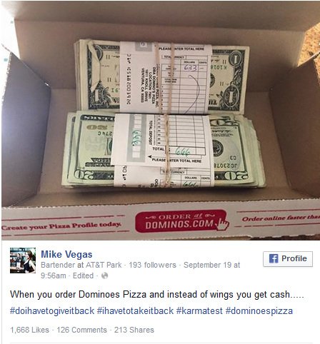 Παρήγγειλε φτερούγες κοτόπουλο και του ήρθαν 1.300 δολάρια [εικόνα]  | iefimerida.gr 0