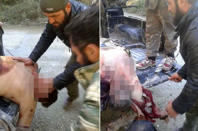 Φρίκη: Οι Τουρκομάνοι αντάρτες σέρνουν το πτώμα του Ρώσου πιλότου σε καρότσα [σκληρές εικόνες] | iefimerida.gr 1