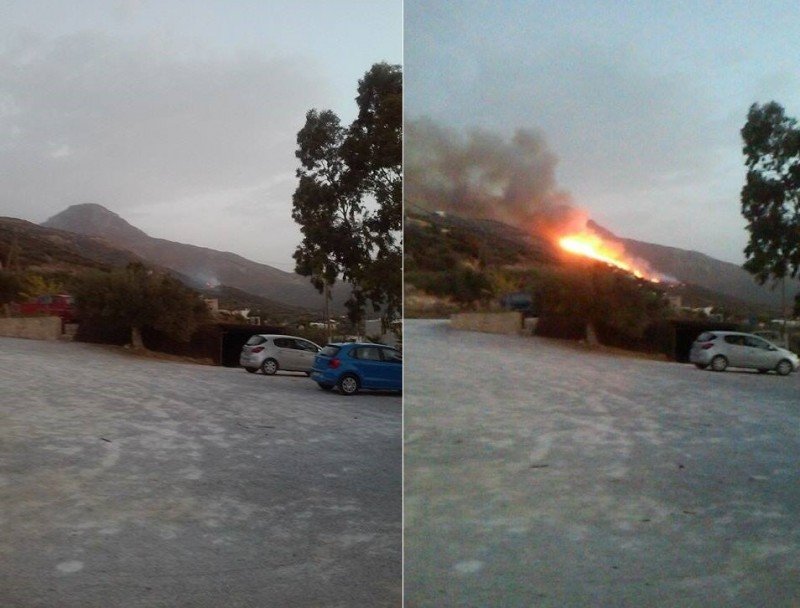 Συναγερμός για μεγάλη φωτιά στην Κρήτη –Κινδυνεύουν σπίτια [εικόνες & βίντεο] | iefimerida.gr 2