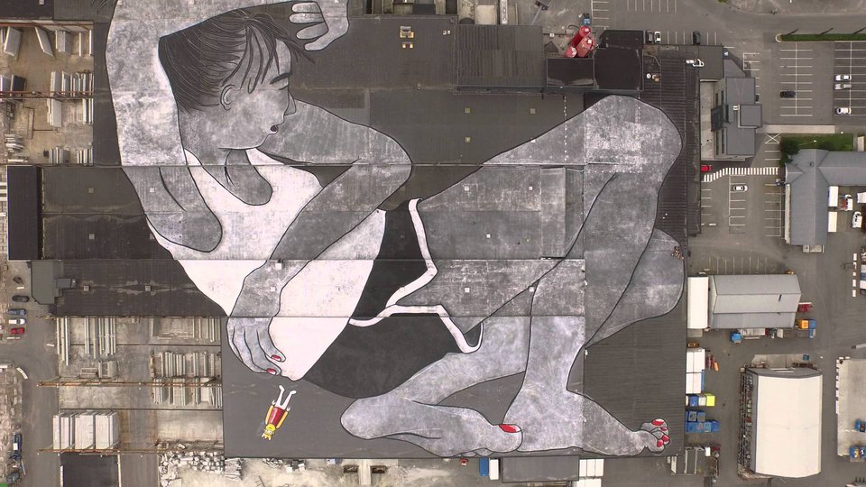 Γιγάντιο γκράφιτι 47 μέτρων σε φράγμα της Γαλλίας [εικόνες]  | iefimerida.gr 1