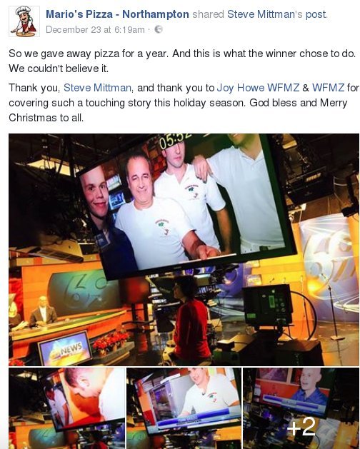 Καρκινοπαθής στις ΗΠΑ κέρδισε δωρεάν πίτσα για έναν χρόνο και τη χάρισε σε κοινωνικό παντοπωλείο! [εικόνες & βίντεο] | iefimerida.gr 3