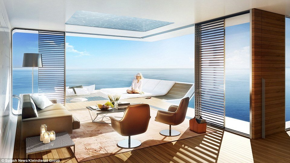 Η κρεβατοκάμαρα του μέλλοντος θα είναι... υποβρύχια: Ενα τριώροφο πλωτό παλάτι γεμάτο χλιδή [εικόνες] | iefimerida.gr 4