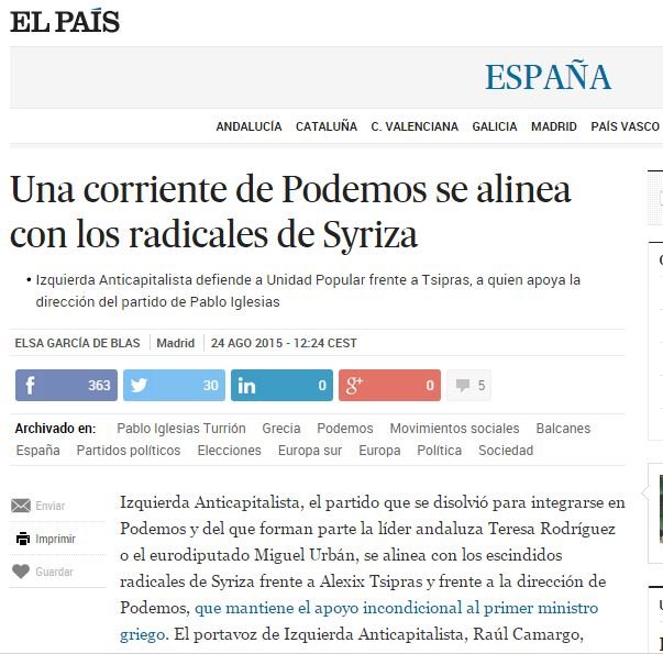 Διασπάστηκε και το Podemos: Οι μισοί στηρίζουν ΣΥΡΙΖΑ, οι άλλοι Λαφαζάνη | iefimerida.gr 1
