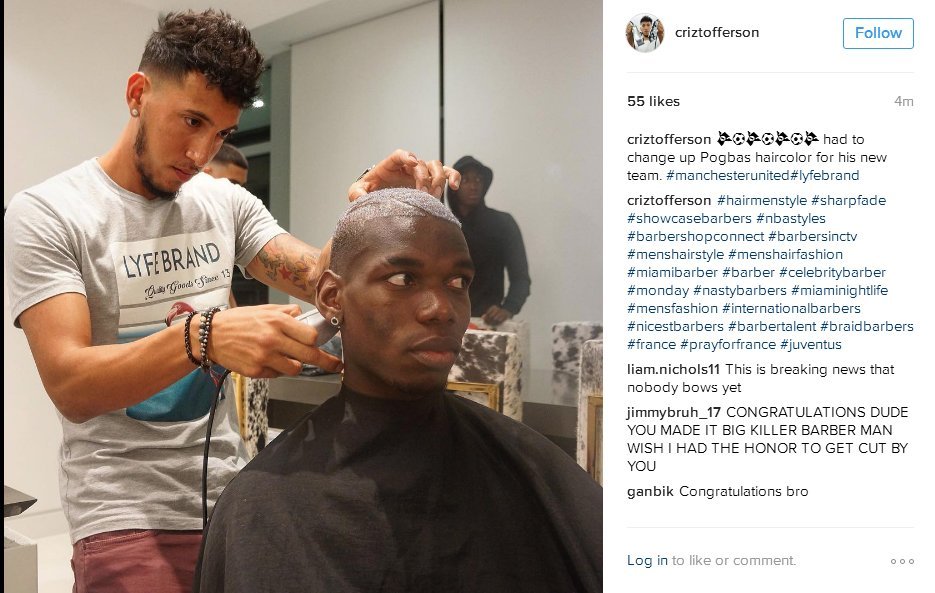 Ο κομμωτής του Πογκμπά... αποκάλυψε κατά λάθος την επόμενη ομάδα του Γάλλου [εικόνα] | iefimerida.gr 0