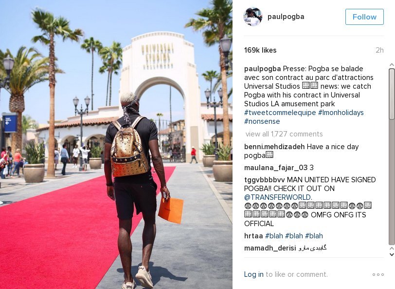 Ο Πογκμπά κάνει διακοπές και... τρολάρει τους δημοσιογράφους μέσω Instagram [εικόνες] | iefimerida.gr 1