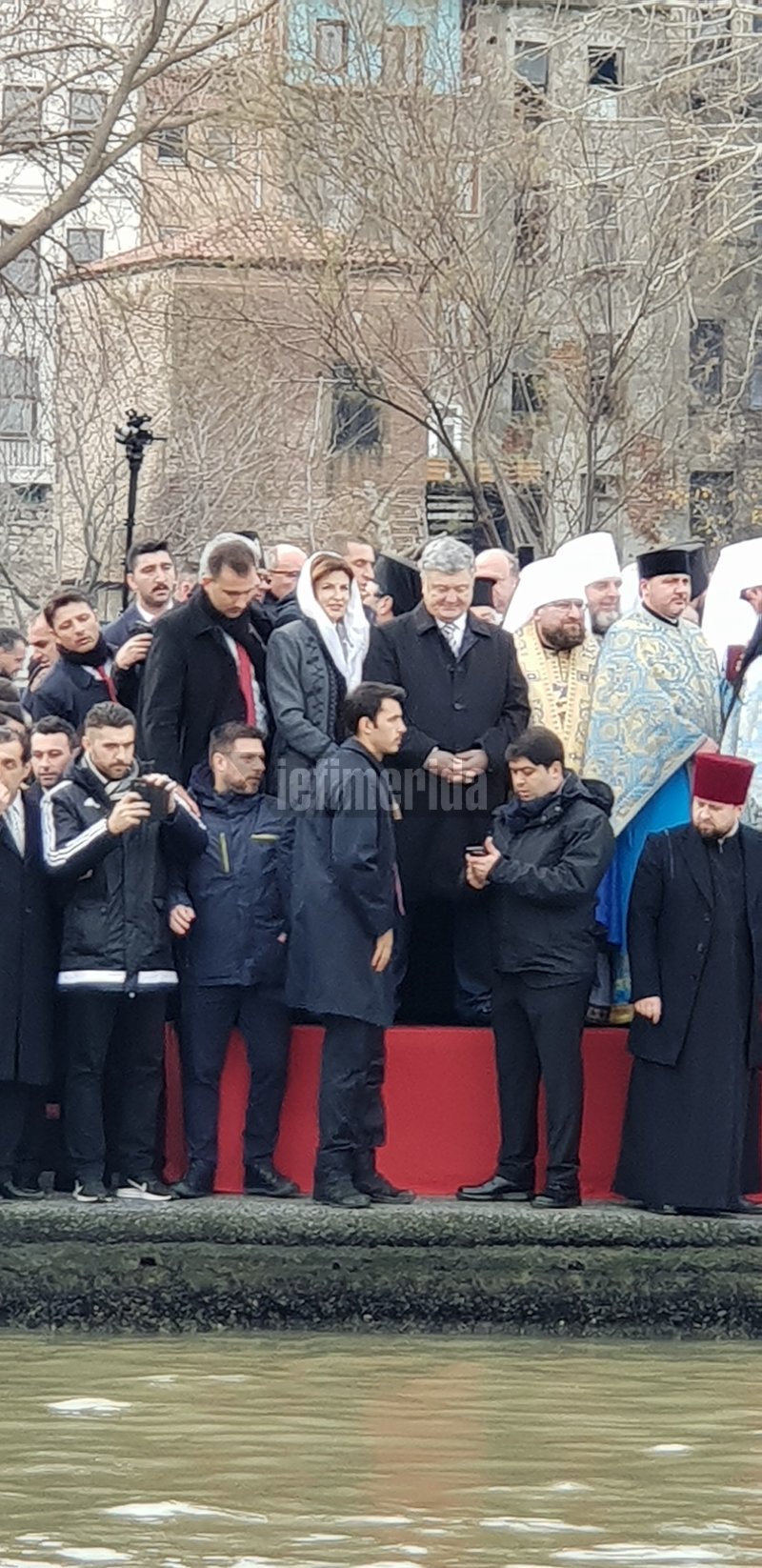 Την τελετή παρακολούθησε και ο πρόεδρος της Ουκρανίας