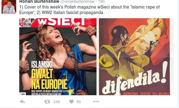 Πολωνία: Εξώφυλλο με την Ευρώπη να βιάζεται από μετανάστες [εικόνες] | iefimerida.gr 2