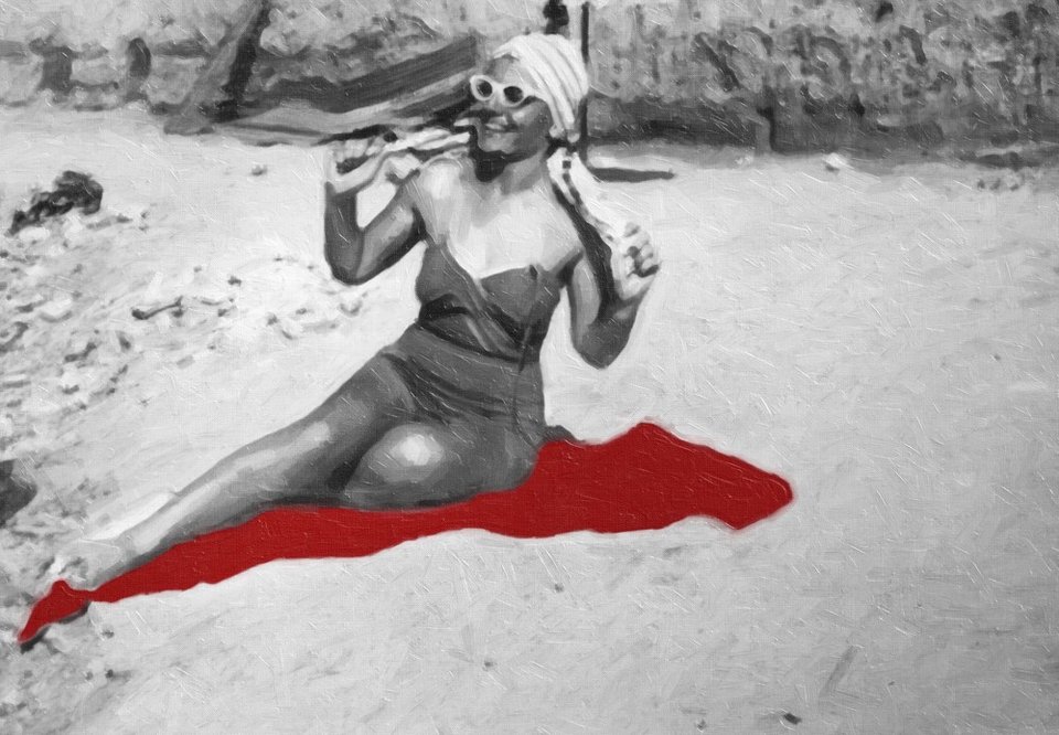 H Πόπη Τσουκάτου επεμβαίνει με χρώμα σε φωτογραφίες περασμένων δεκαετιών [εικόνες]  | iefimerida.gr 4