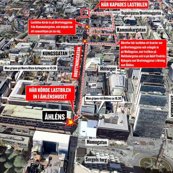 Η «τρελή» πορεία του φορτηγού που σκόρπισε τον θάνατο στη Στοκχόλμη [γράφημα] | iefimerida.gr 0