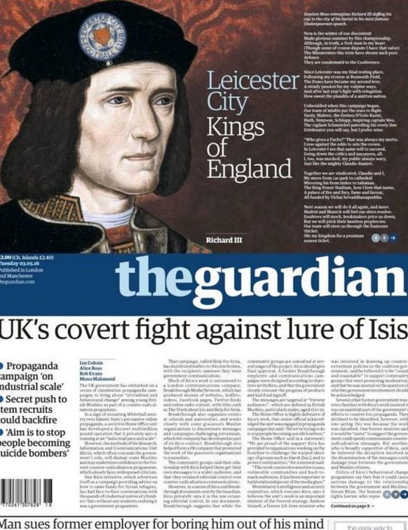 Υμνος της «Gazzetta dello Sport» για τον Ρανιέρι - «Βασιλιάς Κλαύδιος» [εικόνα] | iefimerida.gr 1