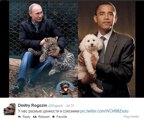 Ο Πούτιν με λεοπάρδαλη, ο Ομπάμα με... κανίς: Οι Ρώσοι χλευάζουν τον πρόεδρο των ΗΠΑ [εικόνα] | iefimerida.gr 0