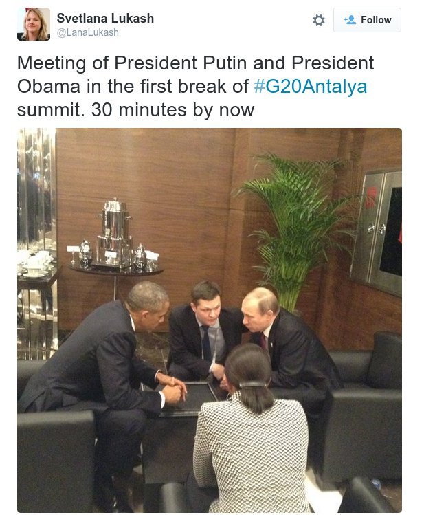 Ομπάμα και Πούτιν συζητούν μόνοι τους - Το τετ α τετ των δύο ηγετών για 30 λεπτά [εικόνα] | iefimerida.gr 0