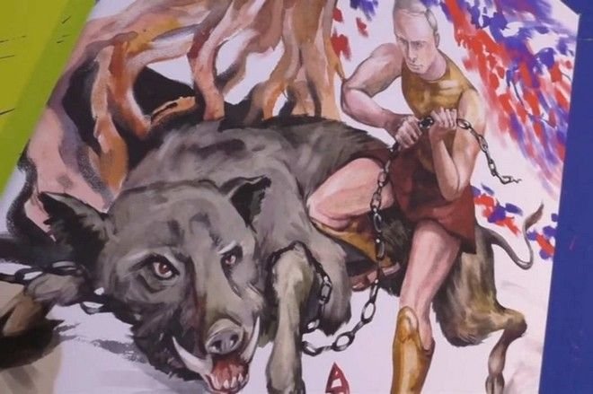 O Πούτιν έγινε... Ηρακλής -Μια ζωγραφική έκθεση που τον παρουσιάζει ως ημίθεο να ολοκληρώνει 12 άθλους [εικόνες&βίντεο]  | iefimerida.gr 3