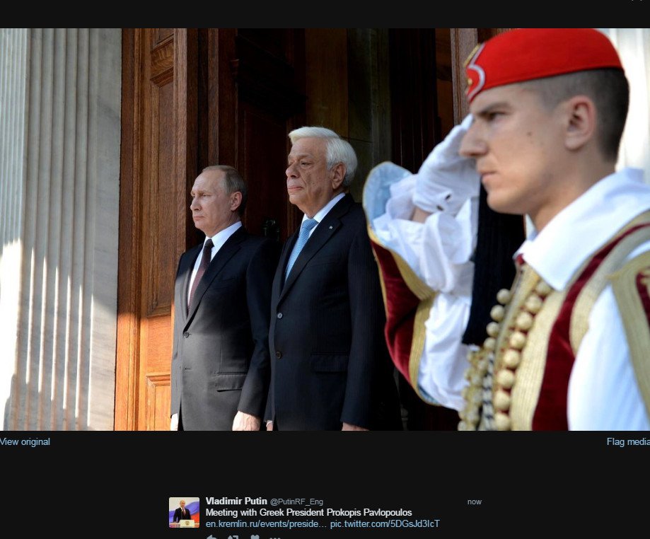 Η φωτογραφία του Πούτιν στο Twitter μετά την αναχώρηση του από την Ελλάδα [εικόνα]  | iefimerida.gr 0