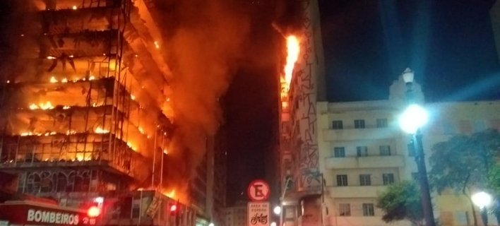 Φλεγόμενος ουρανοξύστης στο Σάο Πάολο της Βραζιλίας καταρρέει [εικόνες & βίντεο] | iefimerida.gr 1
