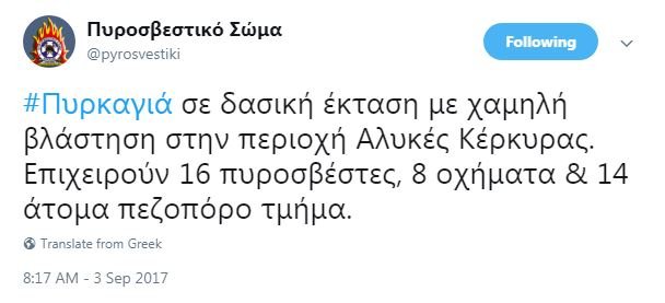 Φωτιά στις Αλυκές Κέρκυρας | iefimerida.gr 0