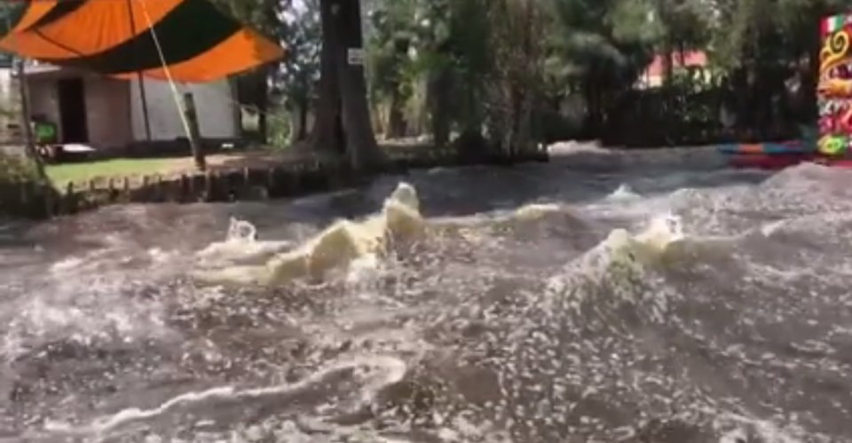 Τρομακτικό βίντεο: Η στιγμή που ο σεισμός στο Μεξικό μετατρέπει ένα ποτάμι σε φουρτουνιασμένη θάλασσα [βίντεο]  | iefimerida.gr 1