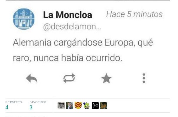 Μύλος με tweet της ισπανικής κυβέρνησης που γράφει: Η Γερμανία καταστρέφει την Ευρώπη, τι σπάνιο [εικόνα] | iefimerida.gr 0