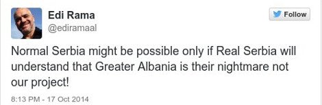 Εθνικιστικό παραλήρημα στο Twitter: Η προκλητική ανάρτηση του Αλβανού πρωθυπουργού που έριξε λάδι στη φωτιά [εικόνες] | iefimerida.gr 0