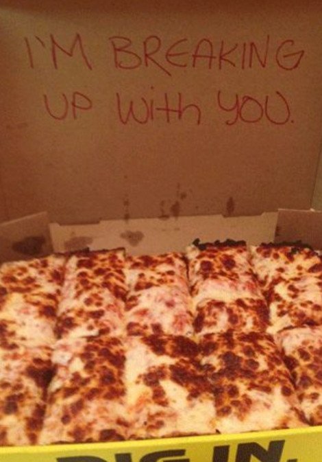 Οι έξι αναγγελίες χωρισμού που έγραψαν ιστορία - Μήνυμα σε... πίτσα [εικόνες] | iefimerida.gr 1