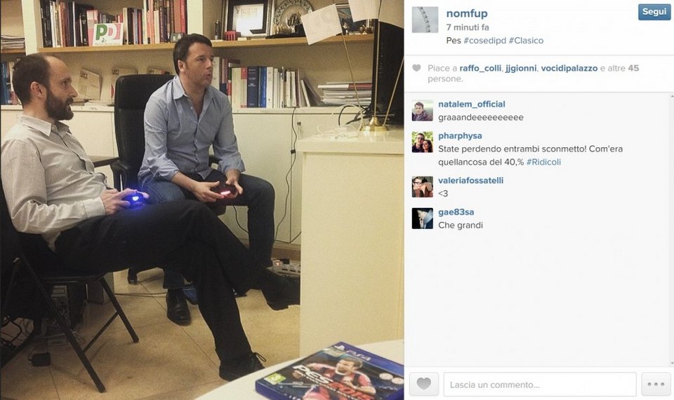 Ο Ρέντσι παίζει playstation περιμένοντας τα εκλογικά αποτελέσματα [εικόνες] | iefimerida.gr 1