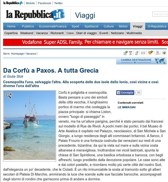 La Repubblica για Κέρκυρα, Παξούς κι Αντίπαξους: Εκσταση, ομορφιά, καταγάλανα νερά και καλό φαγητό [εικόνες] | iefimerida.gr 17