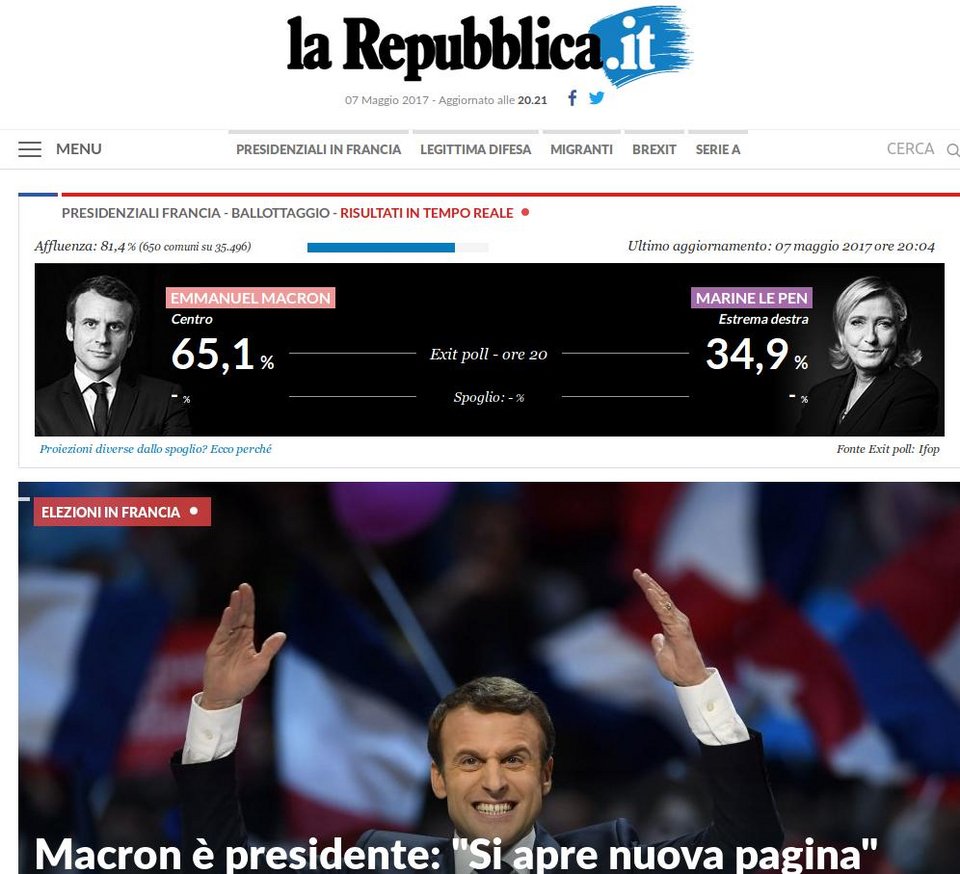 Πώς υποδέχτηκε ο γαλλικός και διεθνής Τύπος το θρίαμβο του Εμανουέλ Μακρόν | iefimerida.gr 6