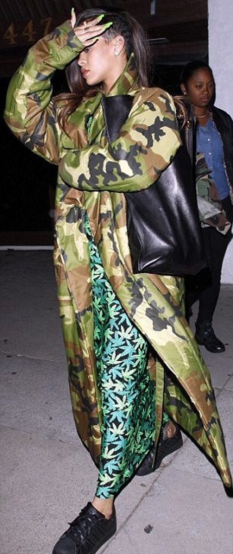 Η Ριάνα προκαλεί ξανά - Εμφανίστηκε τυλιγμένη με φύλλα μαριχουάνας... [εικόνες] | iefimerida.gr 1