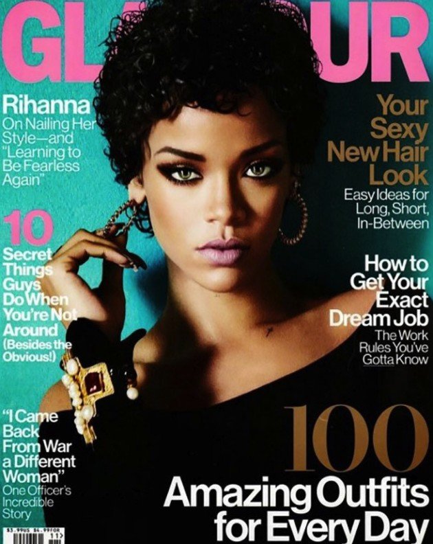 Παραμορφωμένη από το Photoshop η Ριάνα στο εξώφυλλο του Αμερικάνικου Glamour [εικόνα] | iefimerida.gr 0