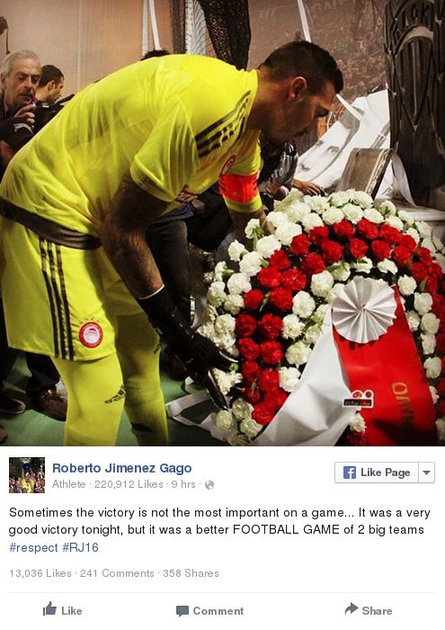 Το μήνυμα του Ρομπέρτο για τους αδικοχαμένους φίλους του ΠΑΟΚ [εικόνα] | iefimerida.gr 0