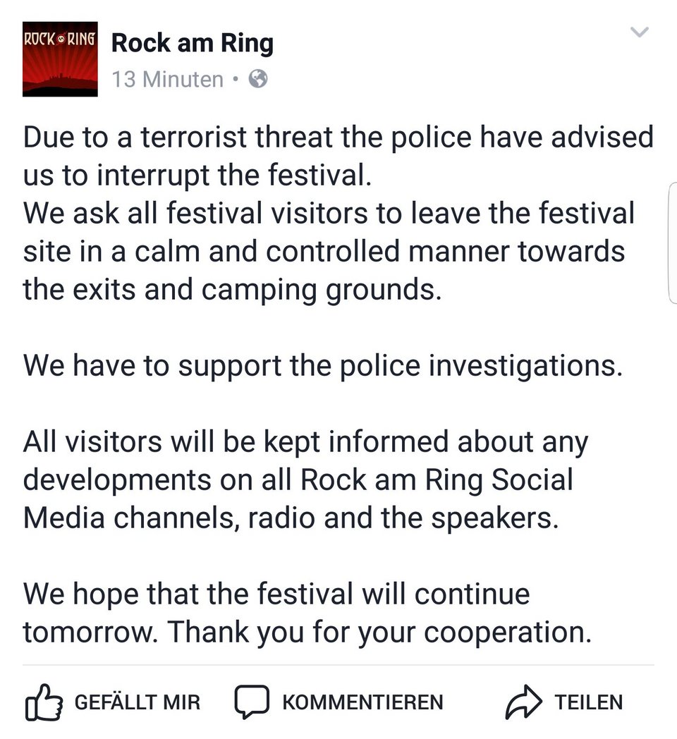 Εκκενώθηκε ροκ φεστιβάλ στη Γερμανία λόγω τρομοκρατικής απειλής [εικόνες & βίντεο] | iefimerida.gr 4