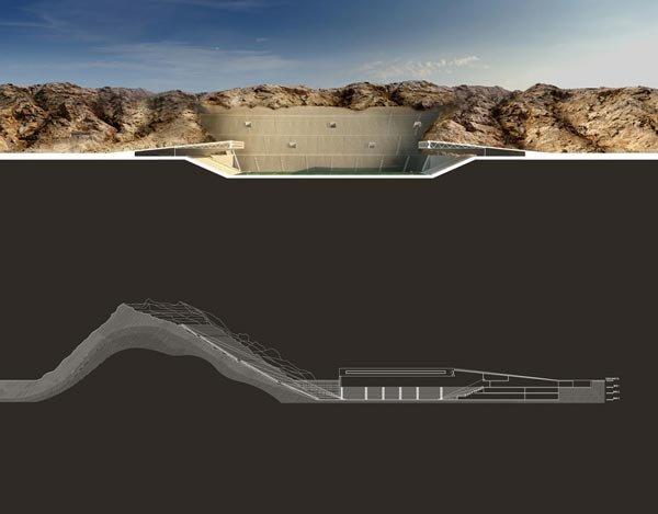 Εντυπωσιακό γήπεδο ποδοσφαίρου βυθισμένο στην άμμο του Άμπου Ντάμπι [εικόνες]  | iefimerida.gr 2