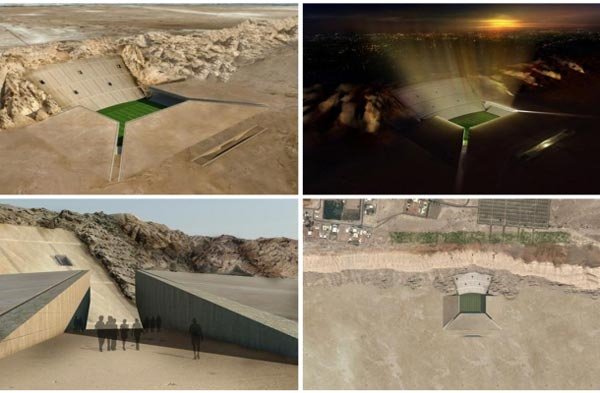 Εντυπωσιακό γήπεδο ποδοσφαίρου βυθισμένο στην άμμο του Άμπου Ντάμπι [εικόνες]  | iefimerida.gr 4