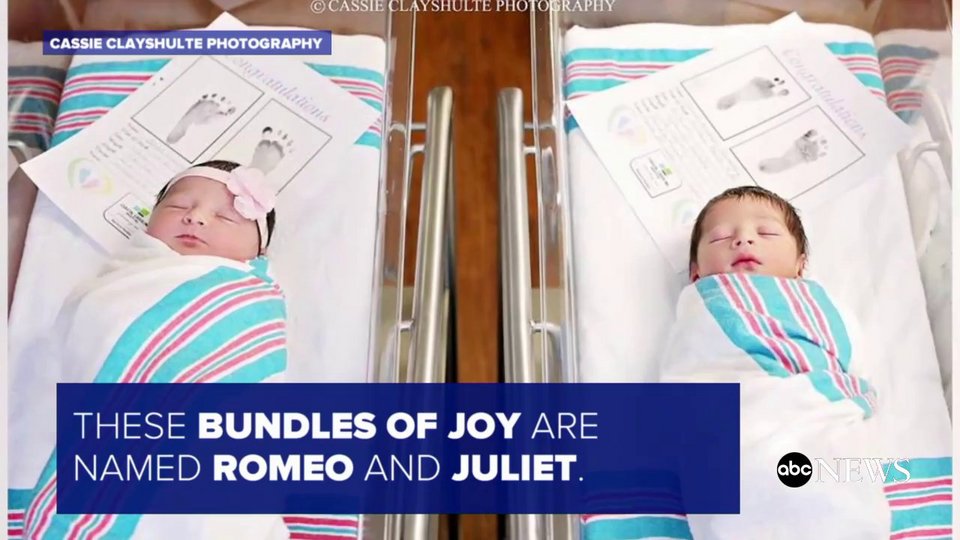 Μωρά  βρέθηκαν τυχαία δίπλα δίπλα στο μαιευτήριο και (κατά τύχη) ονομάζονταν... Ρωμαίος και Ιουλιέτα [βίντεο] | iefimerida.gr 0