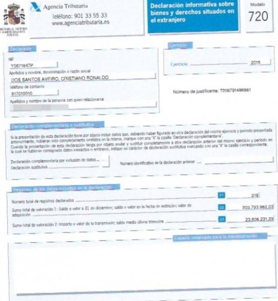 Ζαλίζει η φορολογική δήλωση του Ρονάλντο - Γιατί τη δημοσίευσε [εικόνα] | iefimerida.gr 0