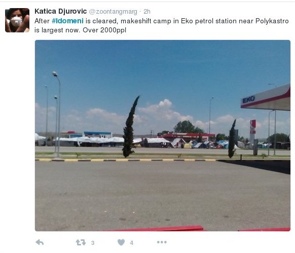 Εφτιαξαν καινούρια Ειδομένη -Εγκαταστάθηκαν σε βενζινάδικα στους Ευζώνους [βίντεο] | iefimerida.gr 1