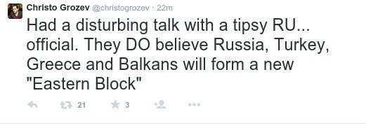 Η Ρωσία βλέπει ανατολικό μπλοκ με την Ελλάδα μέσα - Τι έγραψε στο Twitter αντίπαλος του Πούτιν  | iefimerida.gr 0