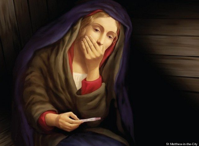 Διαφήμιση της εκκλησίας δείχνει την Παναγία με τεστ εγκυμοσύνης [βίντεο]  | iefimerida.gr 0