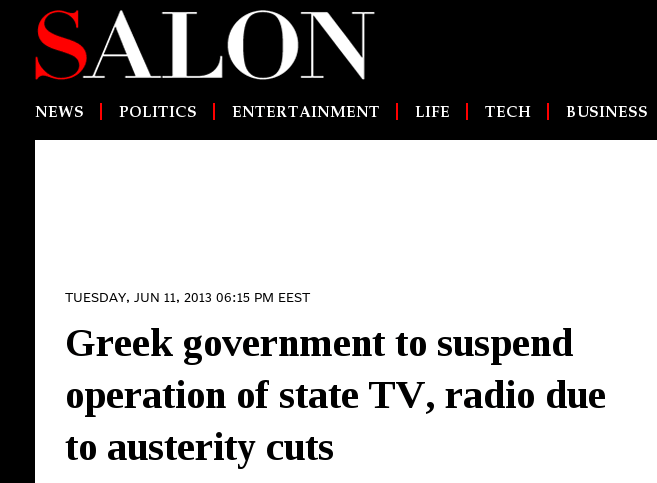 Οι αντιδράσεις των διεθνών ΜΜΕ για το λουκέτο στην ΕΡΤ [εικόνες] | iefimerida.gr 0