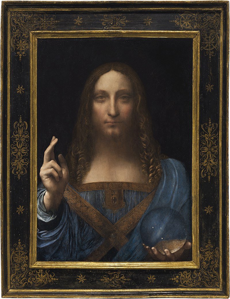 To έργο «Salvator Mundi» του Λεονάρντο Ντα Βίντσι αγόρασε ο Ρώσος μεγιστάνας το 2013 έναντι 118 εκατ. δολαρίων/Φωτογραφία: Wikipedia