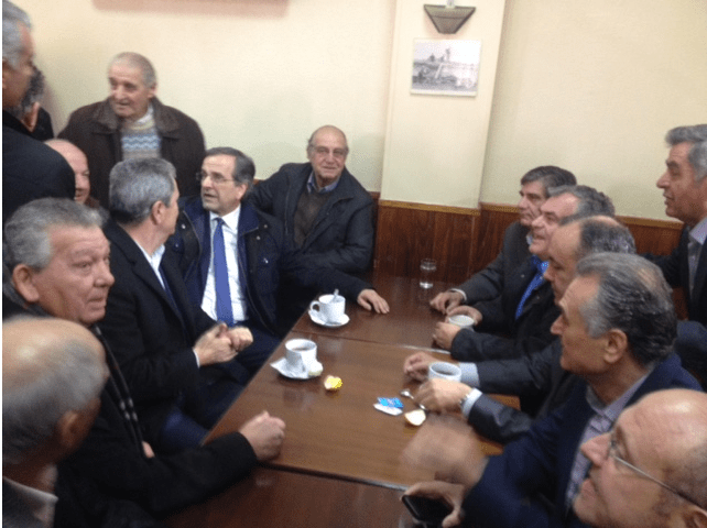 Ο Σαμαράς στα καφενεία της Θεσσαλονίκης: Το τσάι με λεμόνι που ήπιε και το ποίημα ενός συνταξιούχου [εικόνες & βίντεο] | iefimerida.gr 4