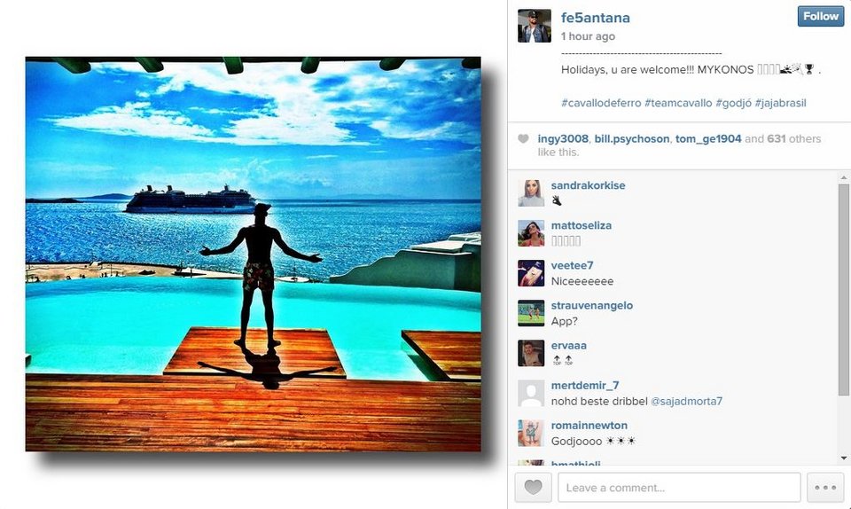 Νταμπλ και φουλ για... Μύκονο ο παίκτης του Ολυμπιακού [εικόνες] | iefimerida.gr 0