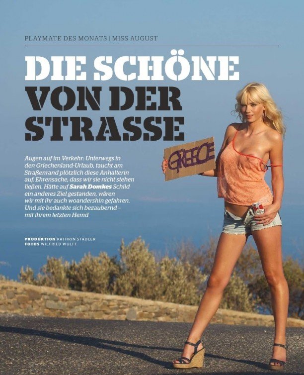 Στην Ελλάδα φωτογραφήθηκε η Γερμανίδα Playmate Αυγούστου [εικόνες]  | iefimerida.gr 1