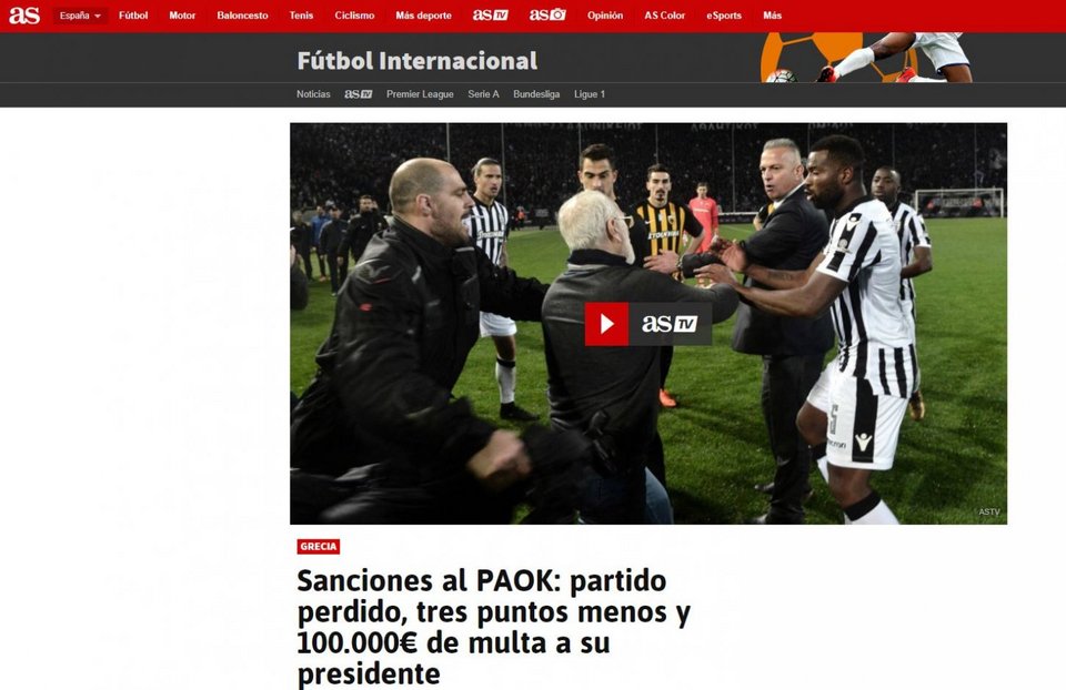 Τι γράφουν τα ξένα ΜΜΕ για την ποινή στον Ιβάν Σαββίδη και τον ΠΑΟΚ [εικόνες] | iefimerida.gr 1