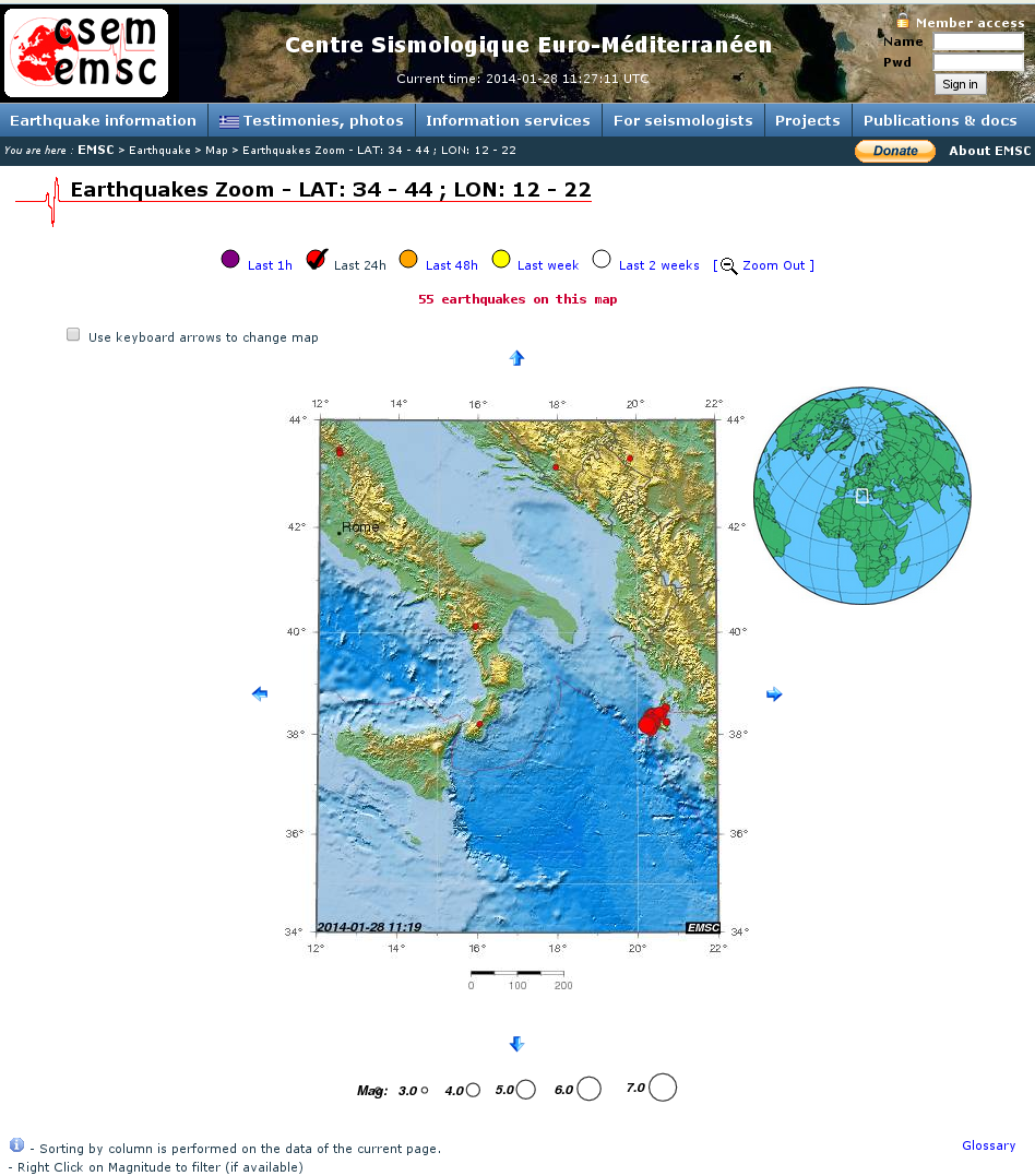 Ο χάρτης της Κεφαλονιάς γέμισε με κόκκινες κουκκίδες -Οι καταγραφές των σεισμών έκρυψαν το νησί [εικόνες] | iefimerida.gr 2
