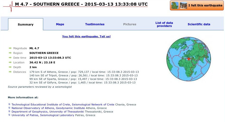 Σεισμός 4,7 Ρίχτερ στην Λακωνία | iefimerida.gr 1