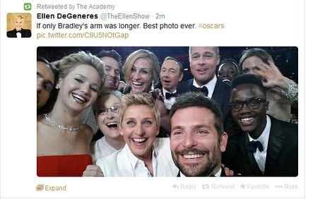 Aπογοήτευση: Το πιο ιστορικό selfie του Χόλιγουντ στα Οσκαρ, ήταν διαφήμιση για την Samsung [εικόνες] | iefimerida.gr 9