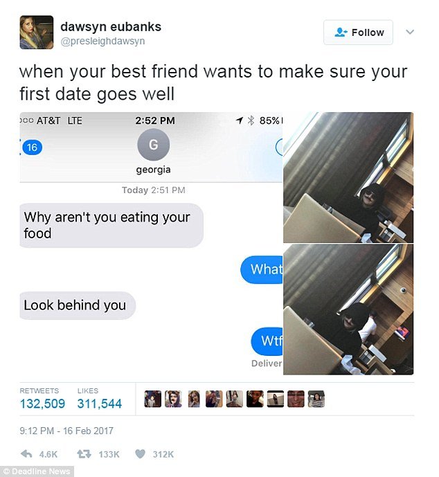 Το απόλυτο viral: Μεταμφιέστηκε σε άντρα και κατασκόπευσε την κολλητή της στο πρώτο ραντεβού [εικόνες] | iefimerida.gr 2