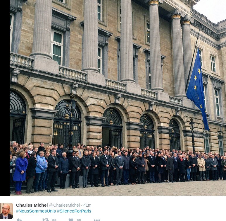 Ενός λεπτού σιγή για τα θύματα στο Παρίσι: Απόλυτη σιωπή από άκρη σε άκρη της Γαλλίας -Και στους G20 [εικόνες] | iefimerida.gr 15