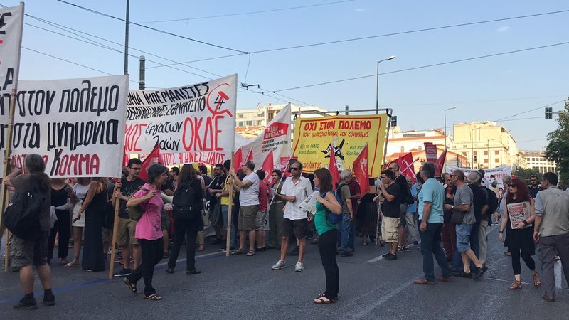 Αντιπολεμικό συλλαλητήριο στην Αθήνα